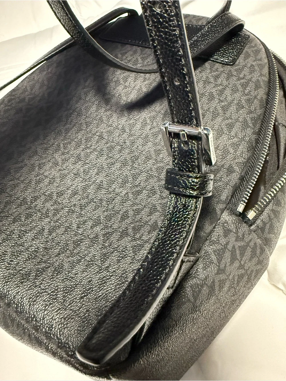 Michael Kors Black/Charcoal MK Signature Backpack